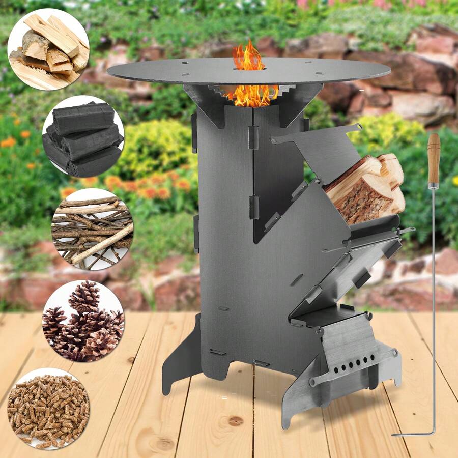 GOPLUS Table de Gril Pliable de Camping avec Sac de Transport,Table BBQ avec Étagère de