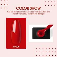 10ML 1 CÁI Gel Sơn Móng Tay Màu Đỏ Ngâm Móng Tay Gel Sơn Móng Tay Cho Phụ Nữ Và Trẻ Em Gái Tự Làm Tiệm Làm Móng Sử Dụng Móng Tay Giáng Sinh Màu Đỏ - Nhiều màu - Xem 4