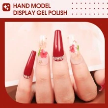 10ML 1 CÁI Gel Sơn Móng Tay Màu Đỏ Ngâm Móng Tay Gel Sơn Móng Tay Cho Phụ Nữ Và Trẻ Em Gái Tự Làm Tiệm Làm Móng Sử Dụng Móng Tay Giáng Sinh Màu Đỏ - Nhiều màu - Xem 9