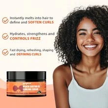 Goiple 3.5盎司/7盎司卷发霜，蕴含蓖麻油，软化卷发和波浪发，控制毛躁，增强卷度，打造蓬松造型，清爽保湿护发。 - 黑色 - 查看 4