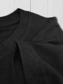 Kit 3 Men's T-Shirt Los Angeles 100% Cotton Shirt Premium Blouse New Release - 黑色 - 查看 3