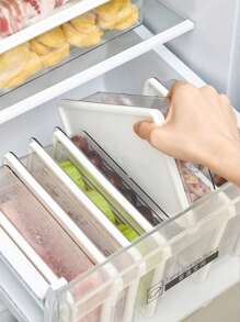 18pcs 1200ML/40oz Stackable Fridge Food Storage Containers, Portable Lunch Bento Box, Kitchen Food Organization Containers, Freezer Box For Meat/Fruits/Vegetables, Leak-Proof Sealed Meal Prep Containers, With Lids, Christmas/Halloween Gift - Multicolor - View 6