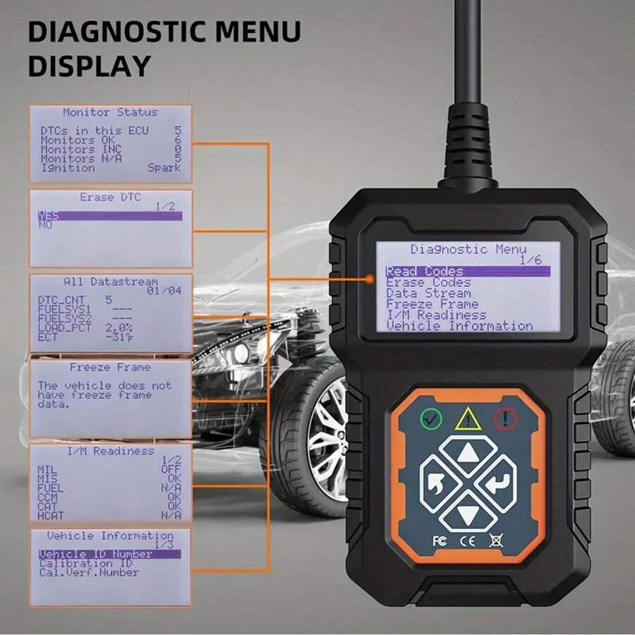 OBD2 Car Diagnostic Tool Instantly Diagnose Check Engine Light With