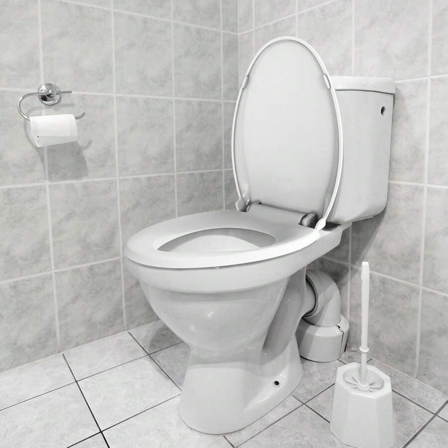 Sturdy Round Toilet Seat With Soft Close Mechanism, Easy Installation