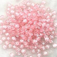 1 包 500 件带孔亚克力粉色字母发饰隔珠，DIY 手链和项链，流苏设计，迷人的女士珠宝、耳环和串珠配饰 - 彩色 - 查看 12