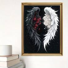 Black And White Rose Wing Diamond Painting Kit For Home Wall Decor - Suitable For Living Room And Perfect For Gifting Friends And Family - Multicolor - View 14