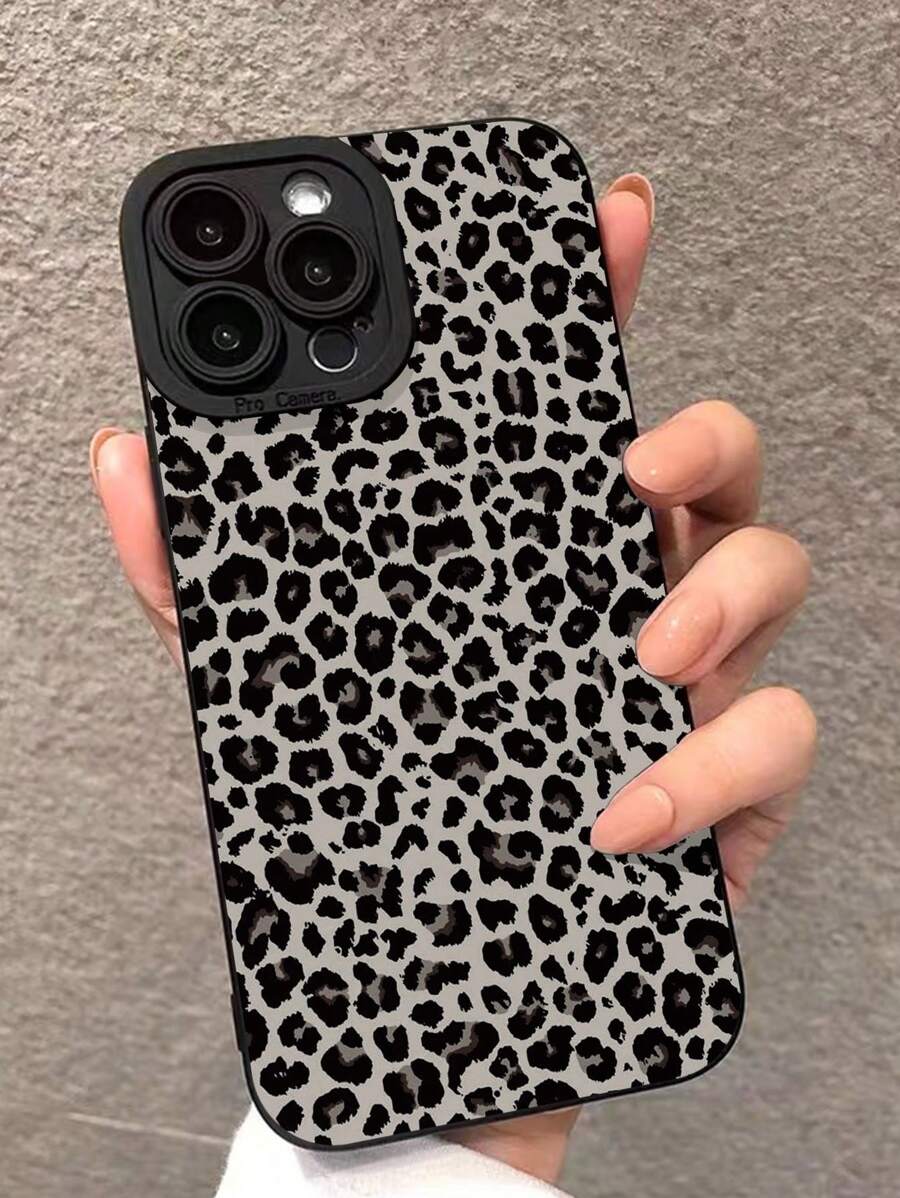 动物猎豹精密穿孔边缘彩绘防摔手机壳适用于 Redmi 防水防刮