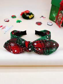 1件装女士时尚红绿针织发带发箍，女士发饰 - 彩色 - 查看 6