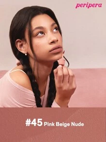 K-Beauty Peripera Ink The Velvet Liquid Lipstick, High Pigment Color, Longwear, Weightless, Gluten-Free, Paraben-Free Velvet Matte Lipstick, Liquid Lipstick, Smooth, Long Lasting, K-Beauty, Korean Makeup - #45 Màu Be Hồng Khỏa Thân - Xem 10