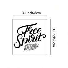 15张临时纹身贴纸，波西米亚风格箭头、水彩鸟羽、励志书法短语，适用于颈部、手臂、胸部，男女通用成人款 - 彩色 - 查看 5