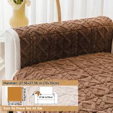 1 件毛绒厚绗缝提花沙发垫套，柔软亲肤，宠物友好型防滑，适合 4 个季节 - 彩色 - 查看 27