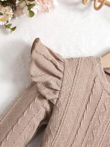 Young Girl Plaid Dress With Beret Hat Set, This Retro Plaid Dress With Beret Cap Has A British Style Vibe, Suitable For Autumn/Winter Season