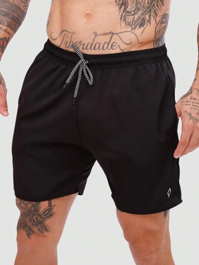 Shorts Mauricinho com Bolsos Praia Treino Calor Fitness Academia Tactel Masculino Liso Básico Final de Ano