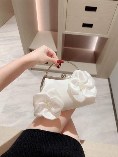 Vintage Floral Handbag Clutch, Suitable For Attending Formal Evenings And Parties, Tready Party Bags,Perfect For Party, Wedding, Prom, Dinner/Banquet, Perfectly Matching With Prom Dresses For Women, Prom Accessories,Sequin Dress Women,Sparkly Dress,Elegant Dresses For Women