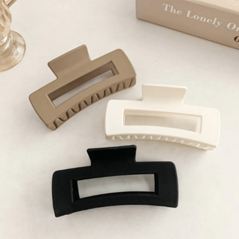 مخالب الشعر، مشابك مربعة، مشابك شعر كبيرة محايدة مستطيلة غير لامعة قوية القبضة، ملحقات تصفيف الشعر لحفلات الزفاف والأعياد والعيد والعيد الرومانسي، هدايا للبنات، مشابك شعر خريفية قوية القبضة للنساء - مشابك شعر قوية القبضة، فك غير انزلاقي للشعر الناعم والرقيق، عدد 1/4، أدوات تجميل، أدوات شعر، ملحقات شعر مجعد، خريف، أدوات شعر، ملحقات، أدوات شعر، مستلزمات شعر، ملحقات تجميل، هدايا، سفر، هدايا للنساء، مستلزمات الجوارب