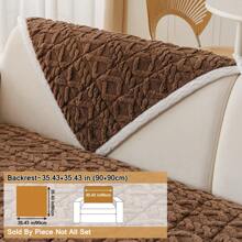 1 件毛绒厚绗缝提花沙发垫套，柔软亲肤，宠物友好型防滑，适合 4 个季节 - 彩色 - 查看 34