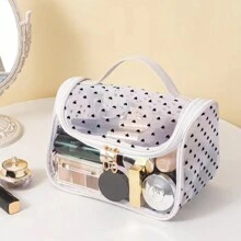 1 st. Nieuwe Transparante Mesh Make-up Tas, Waterdichte Reis Toilettas, Grote Capaciteit Organizer Tote Bag, Cadeau Voor Vrienden