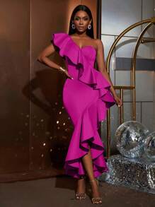 Faeriesty 这款优雅的美人鱼礼服适合各种派对。 - 玫紅色 - 查看 4