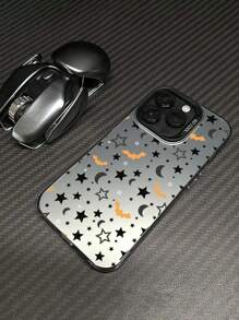 1 个时尚星星、月亮和蝙蝠印花防震手机壳，兼容 Apple iPhone 11/12/13/14/15/16 Pro Max 系列和 Galaxy A05/A15/A25/A35/A55/S23/S24 系列 - 彩色 - 查看 5