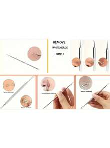 4/11pcs Needling Beauty Acne Needle Elbow Hook Acne Needle Blackhead Tool Set Y2k Skincare Goth Travel Essentials Pens Charms Sweats Hair Brush Strawberry Liquid Blush Bonnet Dresser Foundation,Blackhead Remover,Beauty,Skin Care Products,Spa,Self Care,Skin Care Tools,Face Care,Esthetician Supplies,Skin,Face Wash,Facial