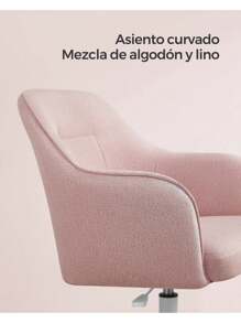 SONGMICS Home Office Chairs - Baby Pink - View 3