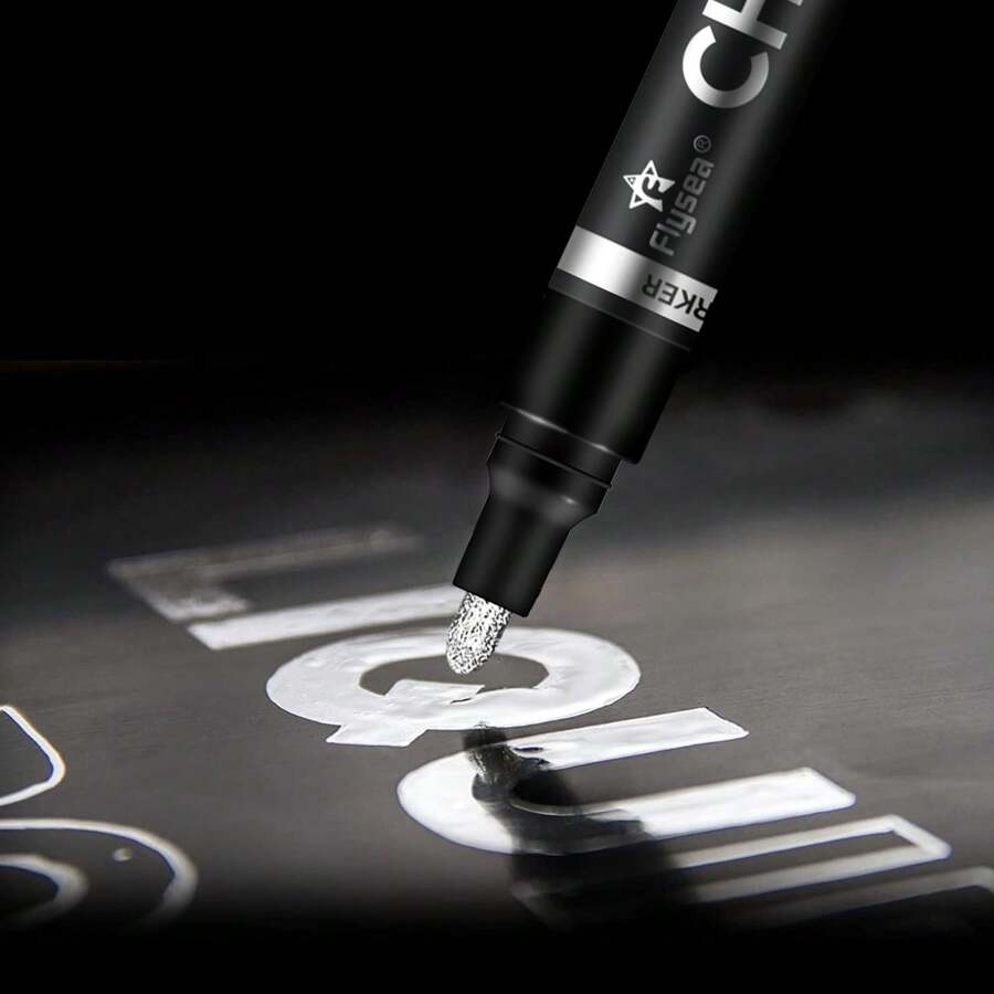 3 Packs Silver Chrome Marker Permanent Liquid Mirror Pen, Paint For