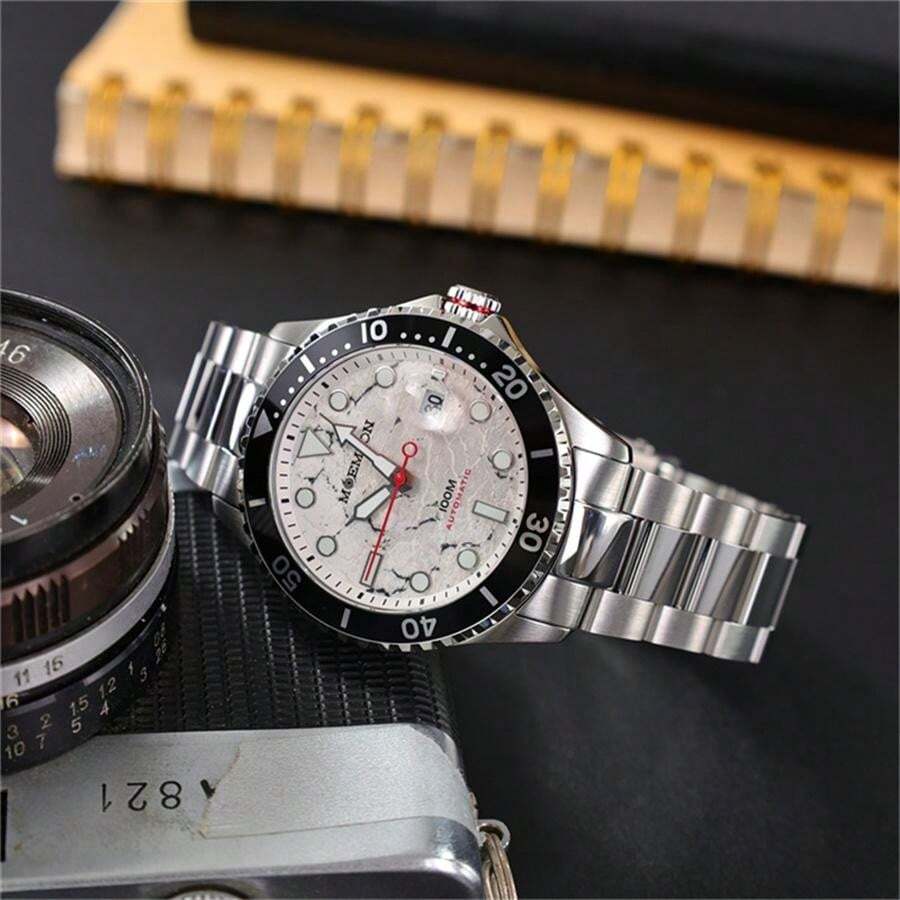 Moemton Earth Crack Series Men's Watch, Automatic Mechanical Watch For