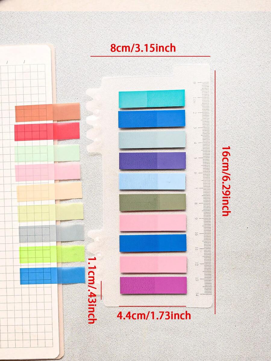 200 Sheets Of 1 Type Index Sticker Plastic Material Indicator Stickers