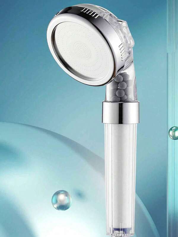 Cabezal de ducha con filtro y boquilla con purificación de agua y aumento de la presión, eliminación de cloro, filtro suave de PP para agua