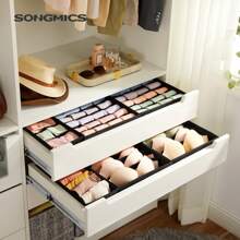 SONGMICS Aufbewahrungsschubladen für Schulanfang und das Studenten-Wohnheim - Schwarz - Übersicht 3