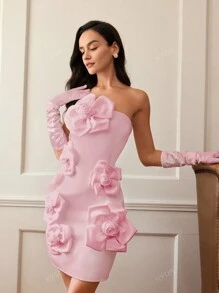 Women's Elegant Floral Bustier Backless Dress, Romantic Style, Valentine's Day Outfit, Spring/Summer, Party Dress, Wedding Guest Dress, Prom Dress