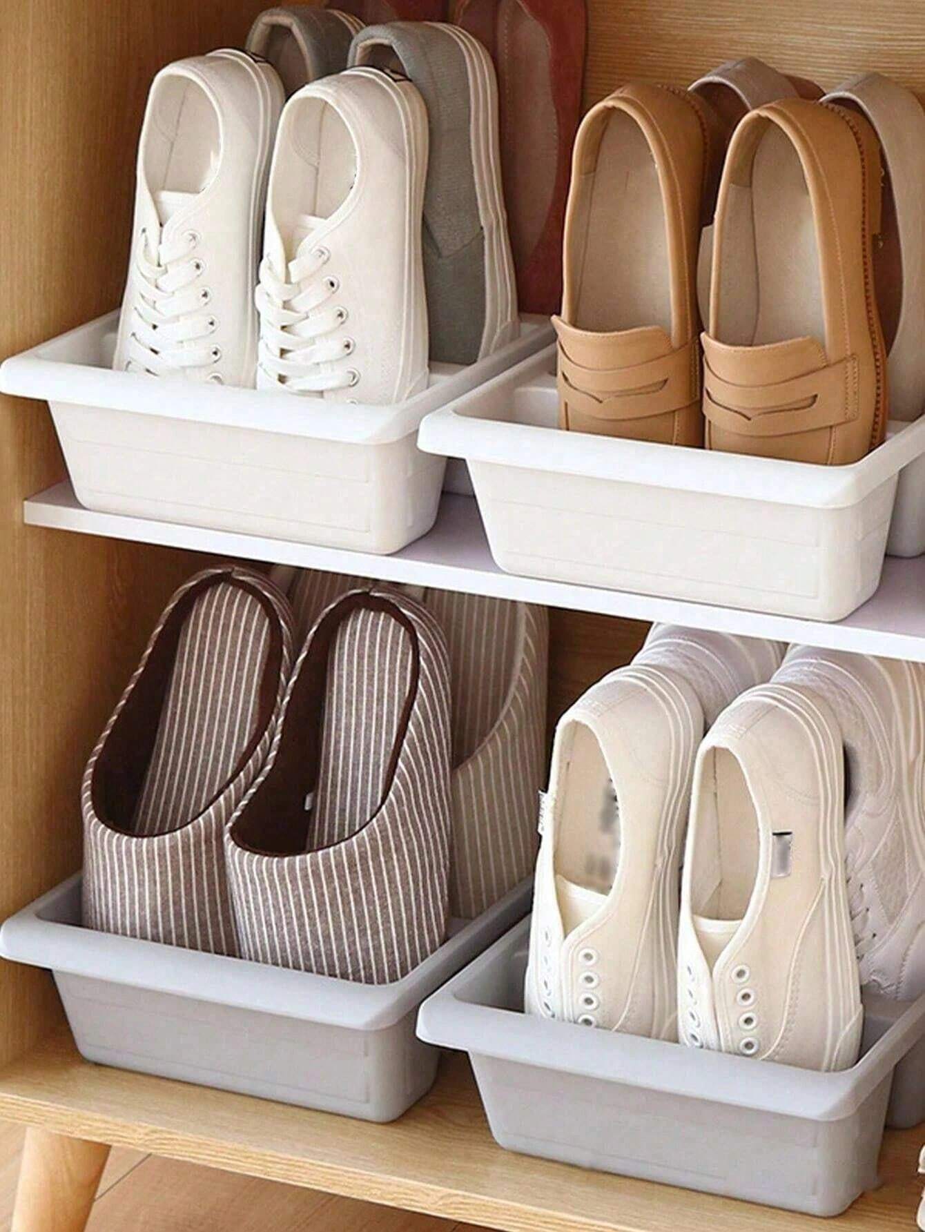 1 Piece Of Random Color Multifunctional Simple Living Room Shoe Rack