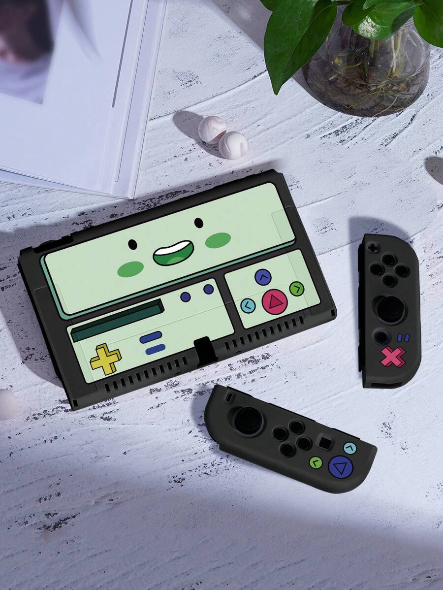 1 pieza Funda protectora con elemento de juego compatible con New Switch2(2025)(7.9 pulgadas)/Switch OLED/Switch/Switch Lite, se puede instalar en el dock sin necesidad de retirar la funda protectora - Multicolor - Ver 1