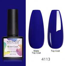 NAILCO 1 件装 8 毫升凝胶指甲油亮色糖果色指甲油紫外线灯下干燥适用于专业美甲沙龙女孩礼物 - 彩色 - 查看 23