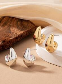 3 Pairs New Design Minimalist & Elegant Party Earrings For Women