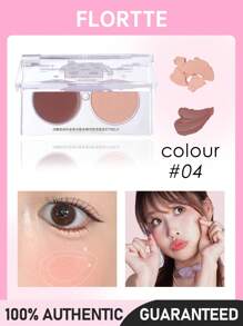 FLORTTE Friend Club Series Dual-Tone Blush 3.2g - 04#Shy Bread - View 1