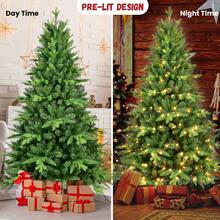 6FT PE&PVC Flocked Christmas Tree - 綠色 - 查看 3