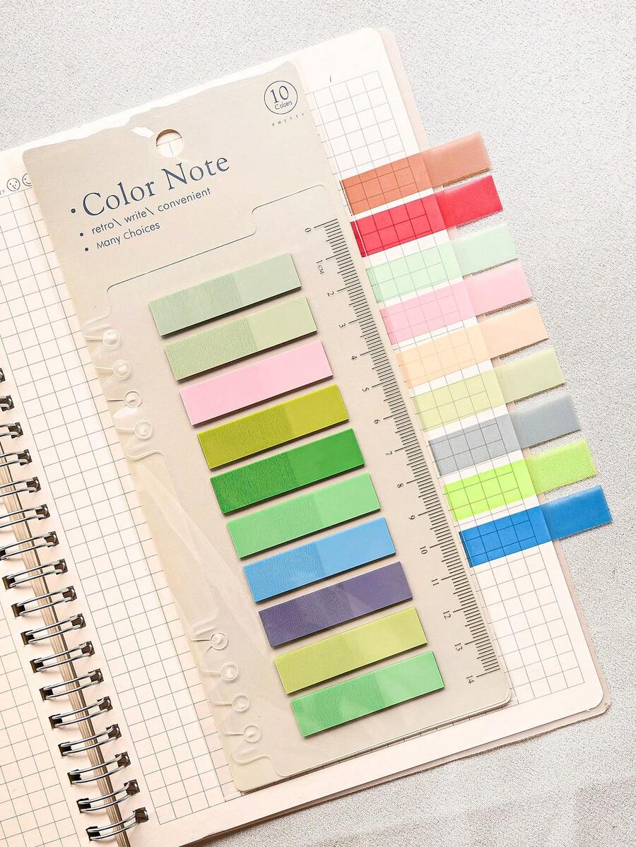 200 Sheets Of 1 Type Index Sticker Plastic Material Indicator Stickers