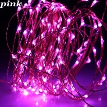 1pc Mini Pink Fairytale Lights, USB Powered 5m 50 LED String Fairy Lights, Suitable For Bedroom, Christmas, Halloween, Party, Wedding, Center Decor, Bouquet Decor, Camping Decor, Gift Decor Light String (2m 20LED / 5m 50LED / 10m 100LED)