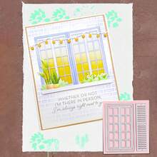 WUPARRSS 1 件新款简约窗饰创意手工 DIY 金属切割模具，优质碳钢压花切割模具纸板制作，适用于剪贴簿、相册相框、卡片、信封、请柬、蜡烛灯箱、压花纸、手工创意制作、生日庆祝等节日礼物爱情友情祝福装饰优秀创意设计切割模具 - 銀色 - 查看 8