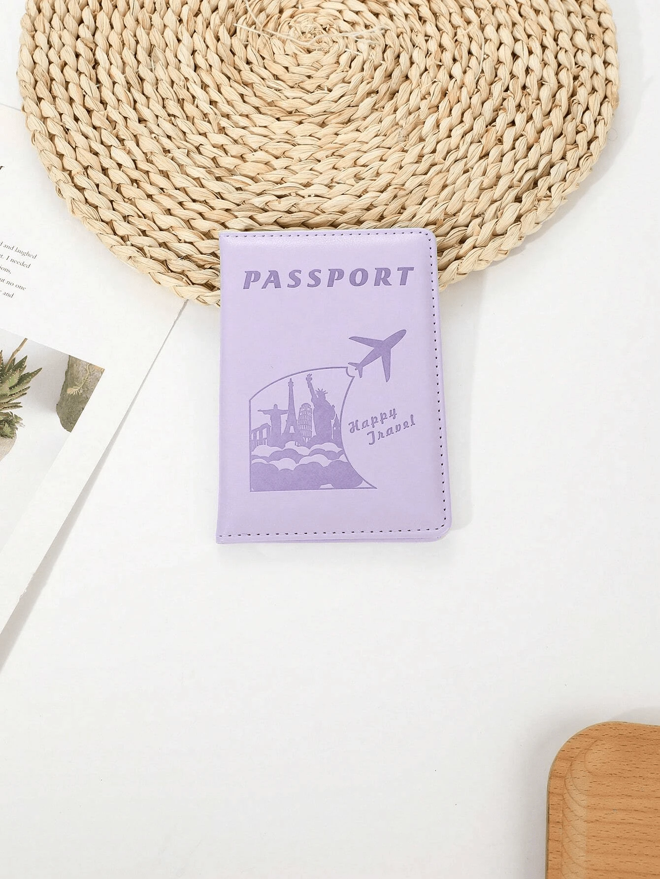 1pc Creative Passport Holder And Ticket Clip, Fashionable Passport
