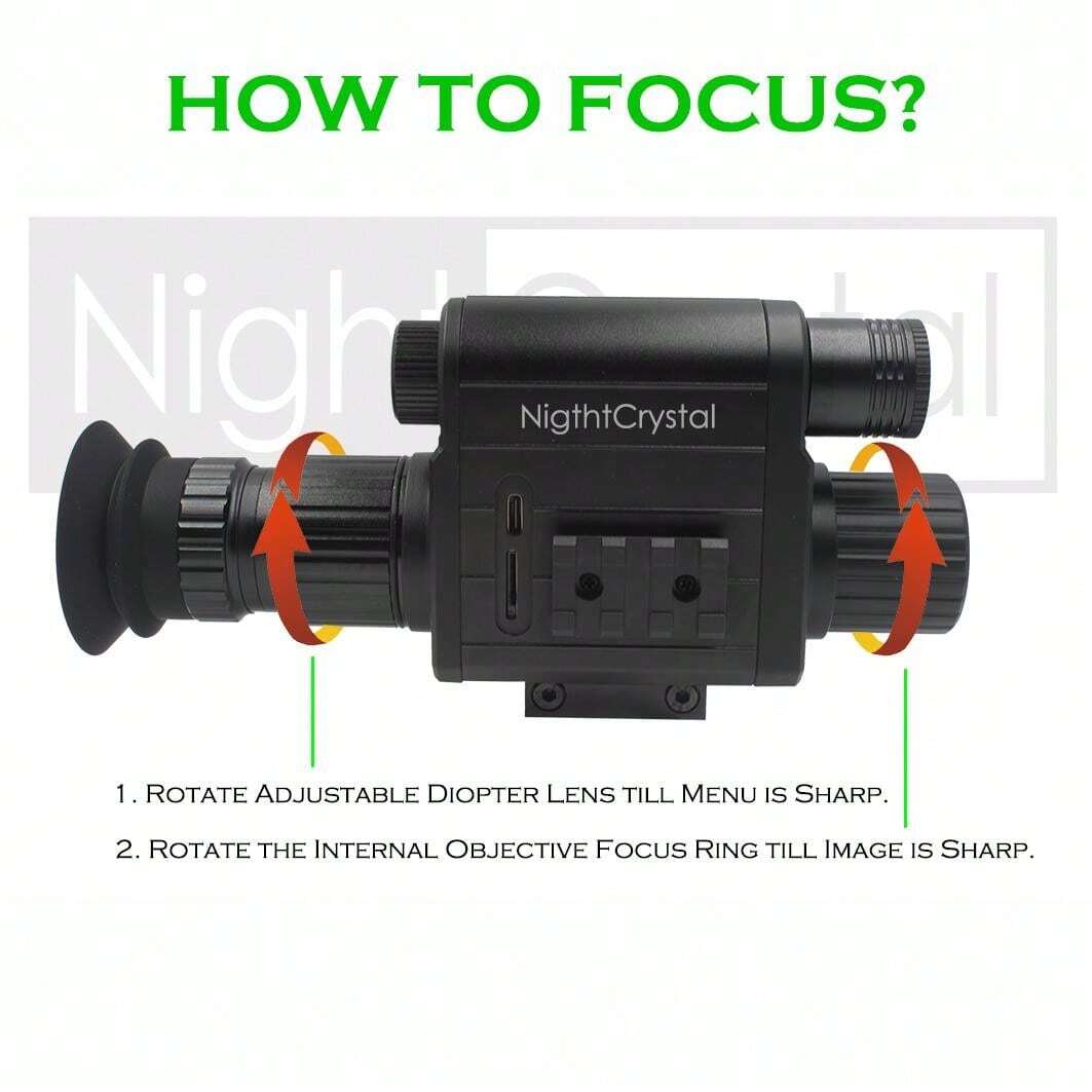 1080p Tactical Hunting Night Vision Scope Video Camera Monocular DVR