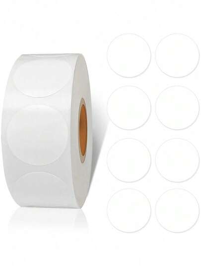 Finego 500Pcs 1 Inch Round Color Coding Circle Dots Inventory Stickers Labels,Can Writing For Office,Student Classroom And Other Scenarios, Christmas Decoration, Holiday Home Decorations Back To School