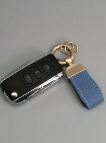 French Short Keychain, Fashionable Car Keychain, Business Style Daily Bag Pendant, Casual, Car Keychain, High-End Leather Keyring Accessory Pendant, Couple Waist Hanging Keychain Hanging Rope, Suitable For Men And Women's Keychains, High-End Texture Keychain, Easy To Carry - Multicolor - View 3