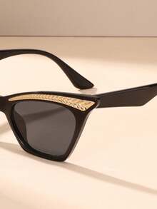 1 Cặp Kính Thời Trang Nữ, Gọng Mắt Mèo Thiết Kế Mới Với Tính Thẩm Mỹ Cao Cấp, Kết Hợp Hoàn Hảo Giữa Thời Trang & Nghệ Thuật - Nhiều màu - Xem 10