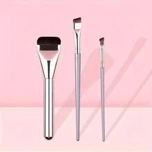 Bộ cọ trang điểm, cọ nền phẳng có dụng cụ kẻ mắt góc cạnh, dụng cụ làm đẹp mỹ phẩm cho kem nền dạng lỏng và mặt nạ - Nhiều màu - Xem 4