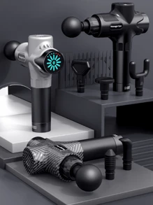 Súng massage mô sâu, Súng massage, Máy massage cơ, 30 tốc độ, Màu đen - màu đen - Xem 1