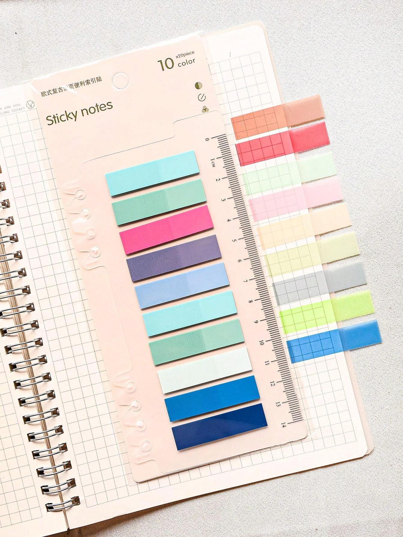 200 Sheets Of 1 Type Index Sticker Plastic Material Indicator Stickers