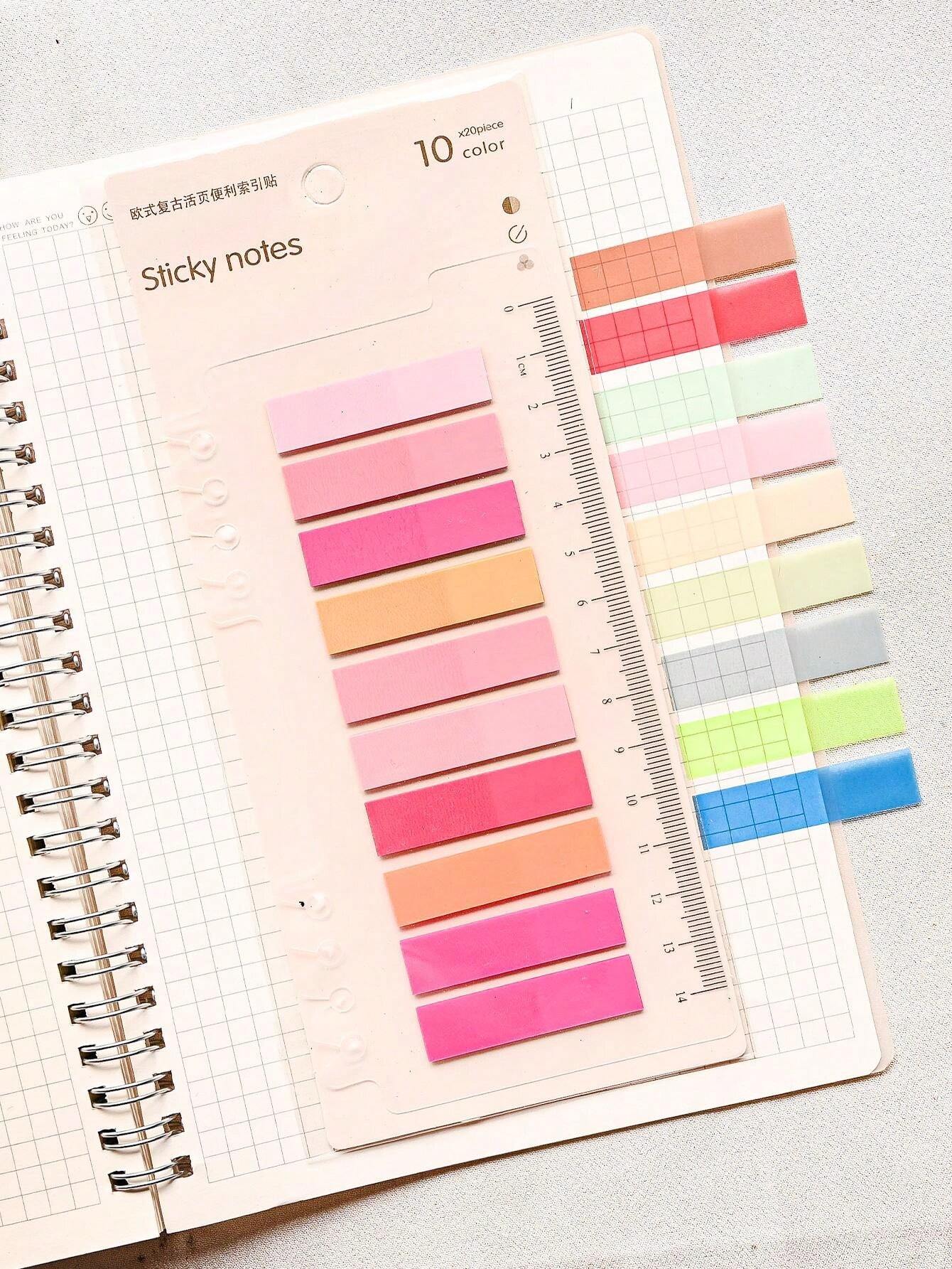 200 Sheets Of 1 Type Index Sticker Plastic Material Indicator Stickers