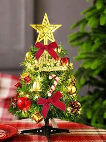 20 PCS Trang trí Giáng sinh Mini Bow Đồ trang trí Mặt dây chuyền, Đồ trang trí cây thông Noel - Nhiều màu - Xem 2